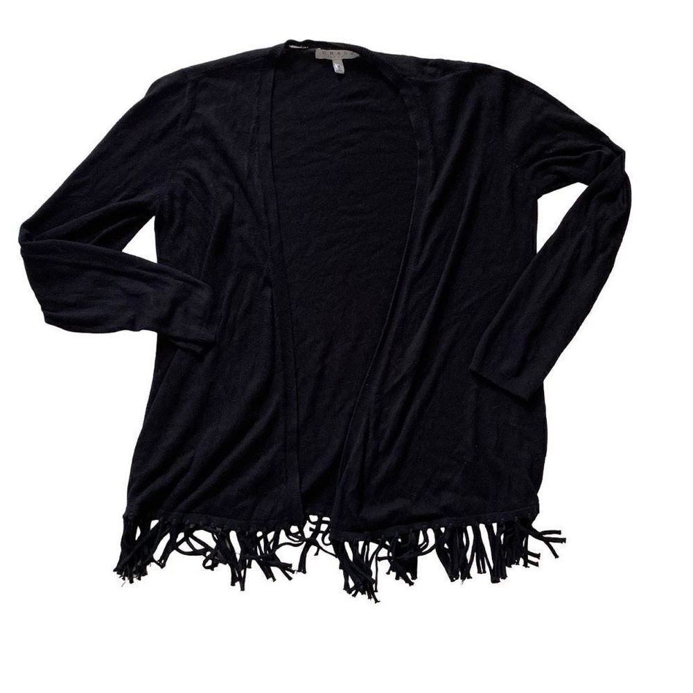Chaus Fringe Cardigan
